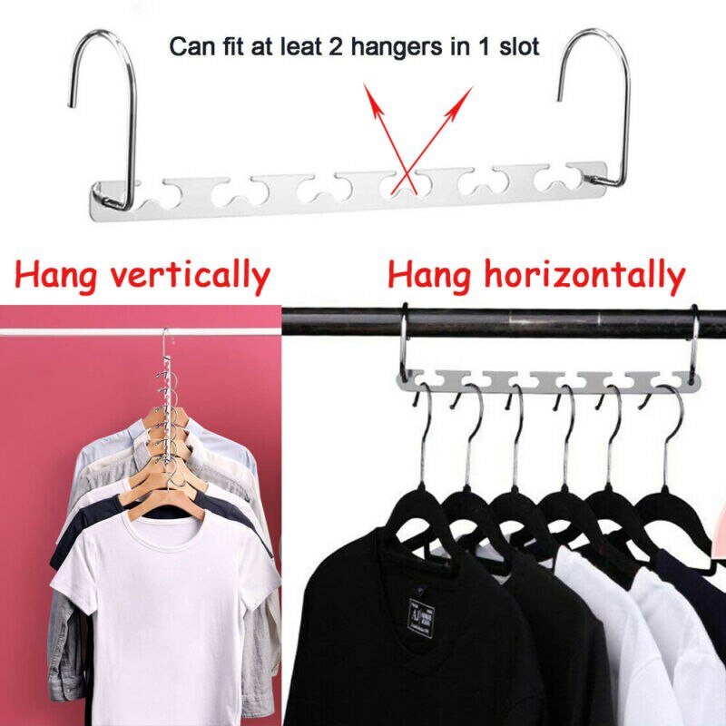Multi Functie Metalen Wonder Magic Closet Hanger Organisator Haak Ruimtebesparend Kledingrek Hanger