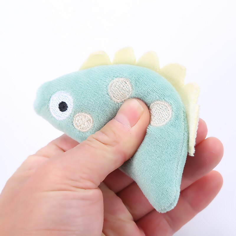 1 pièces fournitures chat jouets auto-excité cataire en peluche jouet dinosaure glace soie en peluche chat menthe en peluche chat accessoires