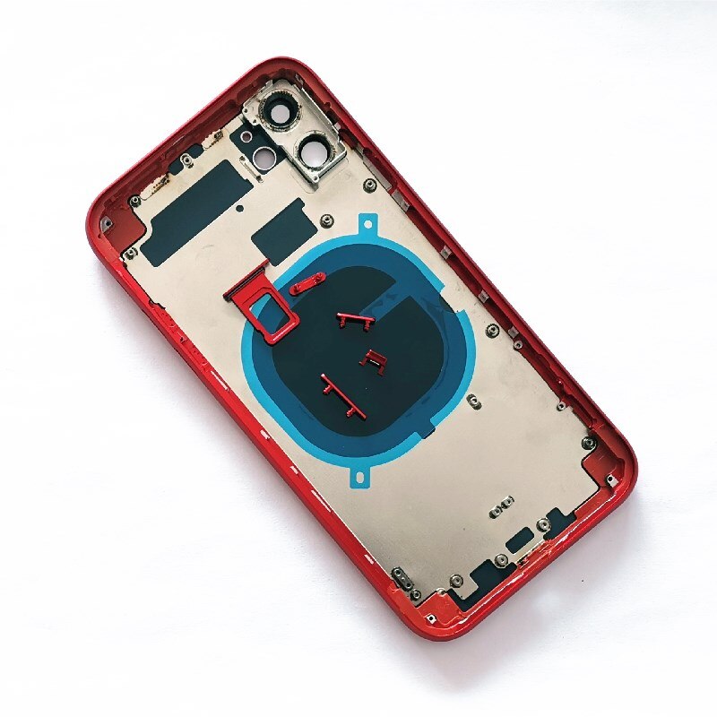 Beste achterkant voor iphone 11 behuizing deksel batterijdeksel achterdeur chassis middenframe voor iphone 11 achterglas