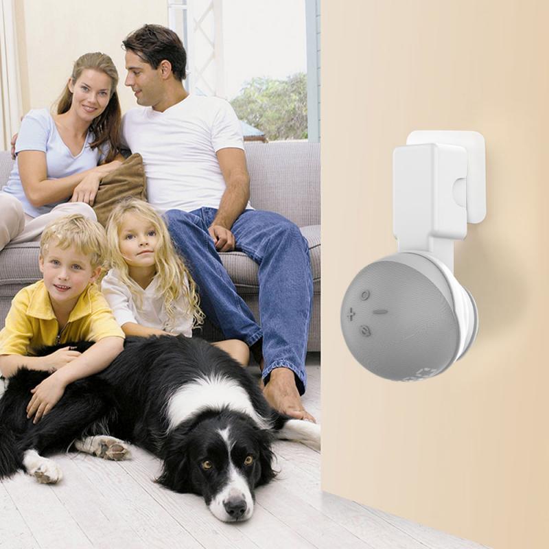 Soporte de pared para Alexa Echo Dot de 4ta generación, colgador de montaje en pared para ahorro de espacio