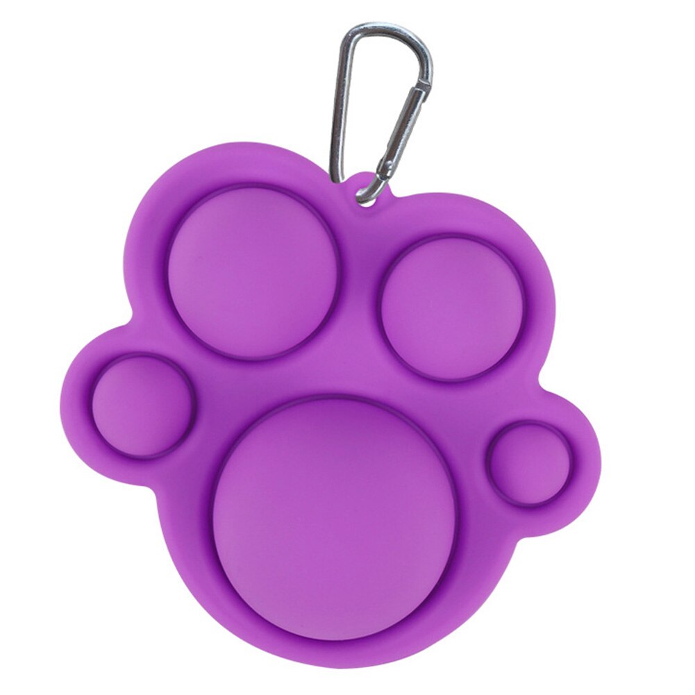 Giocattoli di decompressione di sicurezza in Silicone divertimento spremere dito esercizio bordo giocattoli di educazione precoce per lo sviluppo intellettuale: VIOLA