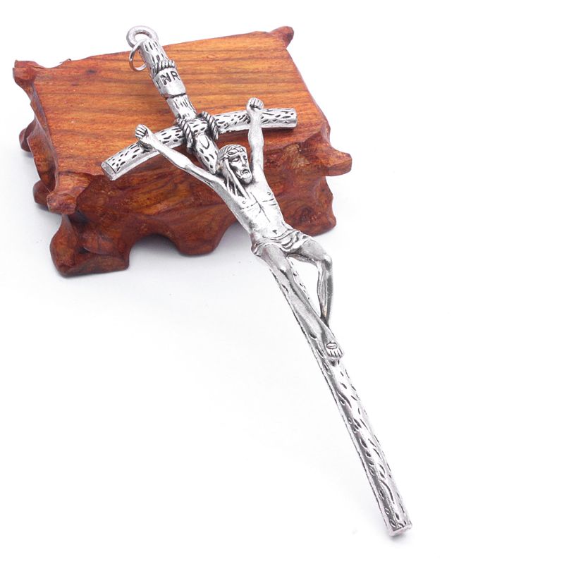 2Pcs Kruisiging Van Christian Jezus Als Christelijke Kerk Kantoor Huishoudelijke Religieuze Ornamenten Muur Kruisbeeld Antieke Huis