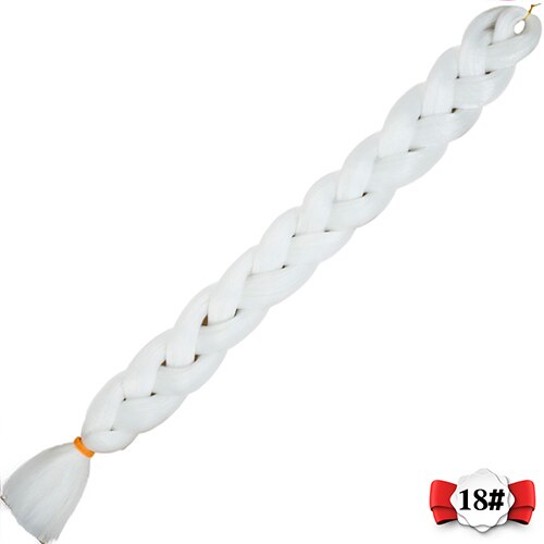 20 farve syntetiske flette hår extensions 82 tommer 165g/ pakke lange jumbo fletninger hæklet hår bulk houyan: 6/613