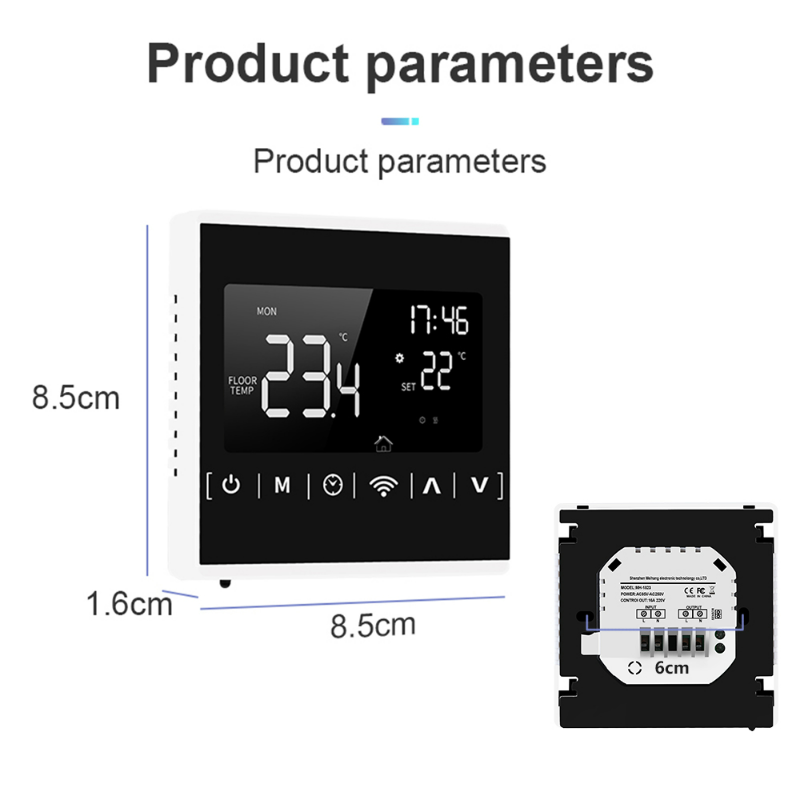 Smart Temperature Control System LCD Touch Screen for Electric Floor Heating Water/Gas Boiler Temperature Remote Controller