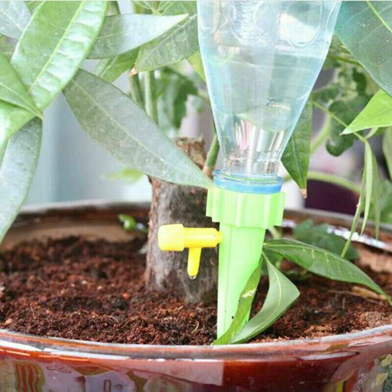 Rega automática do jardim dos picos auto waterer irrigação drippers planta sistema de rega gotejamento com válvula de liberação lenta ajustável