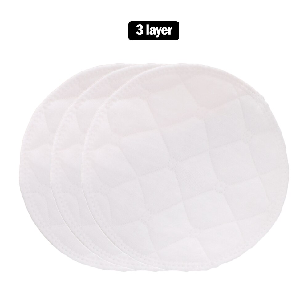 10pcs Reusable Cotton Pads Washable Makeup Remover Pad Soft Face Skin Facial Cleaning Beauty Tool for Women Breast Pads: 3 layers