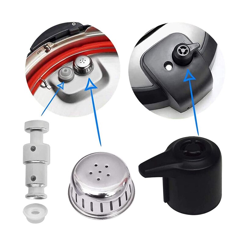 Stoom Release Handvat Vlotter Vervangende Onderdelen Met 3 Siliconen Caps Voor Instantpot Duo 3, 5, 6 Qt, Duo Plus 3, 6 Qt