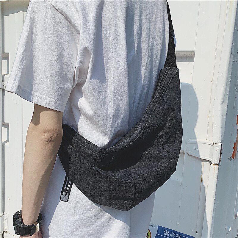 Novo design original moda saco de telefone peito bolsa de ombro & lona grande capacidade crossbody saco largura 54cm altura 27cm