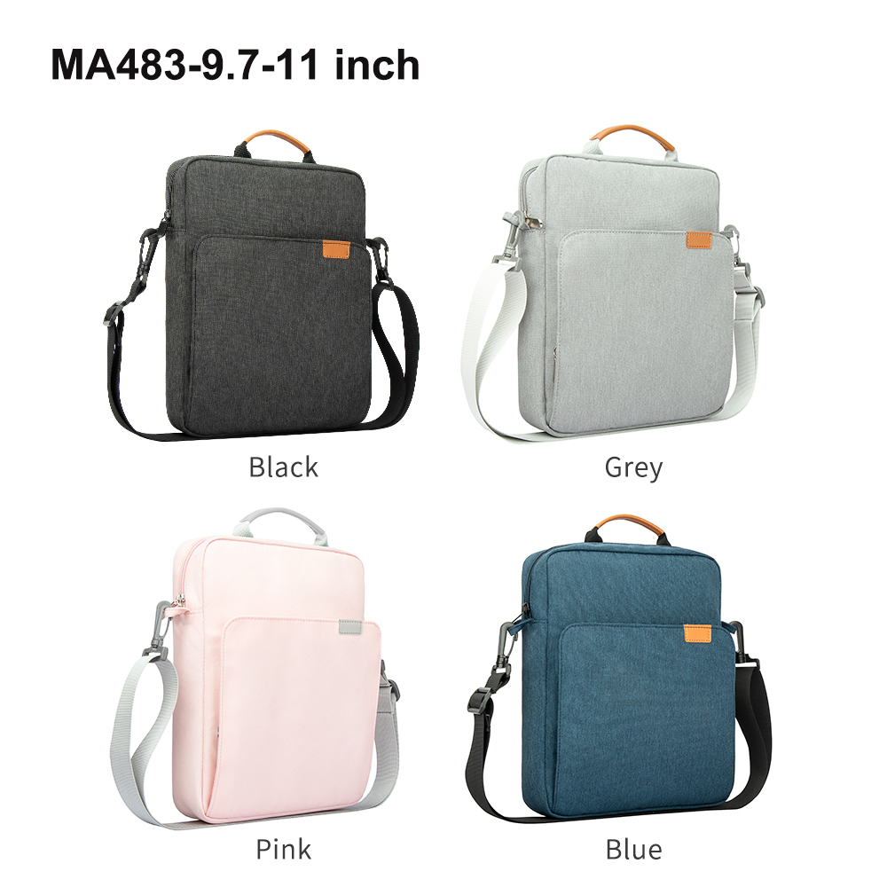 Tablet schoudertas voor iPad air pro 12,9 ", IPad Air 10,9" Surface Go 3/2 Galaxy Tab A 10, laptoptas handtas Birefcase
