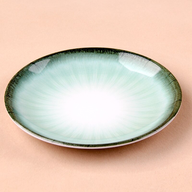 Gradient Kleur Food Grade Plastic Servies Ontbijt Borden Diner Borden En Schotels Keuken Lade Platen