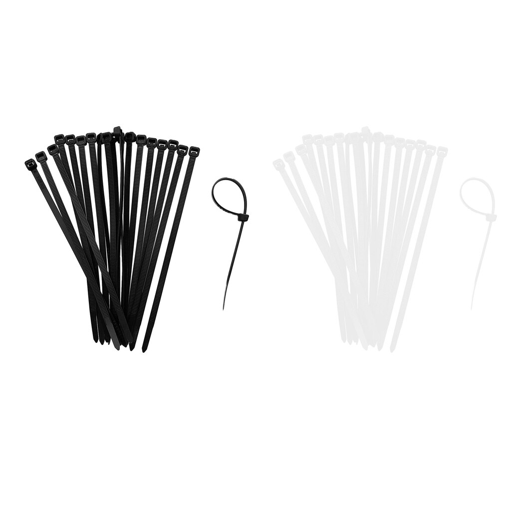 20 piezas bridas de nailon resistentes a los rayos UV, largas y anchas, Extra grandes, con cremallera, correa de envoltura de Cable