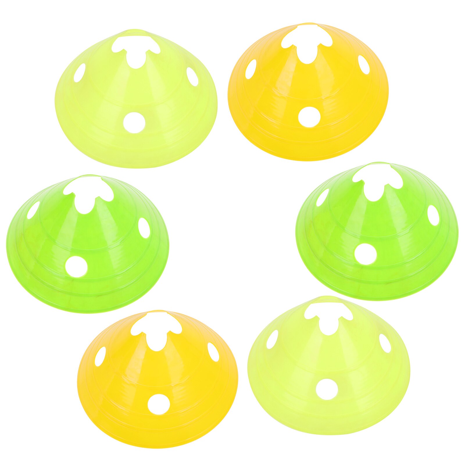 6 pcs football training hurdles plastic football flexibility training racks