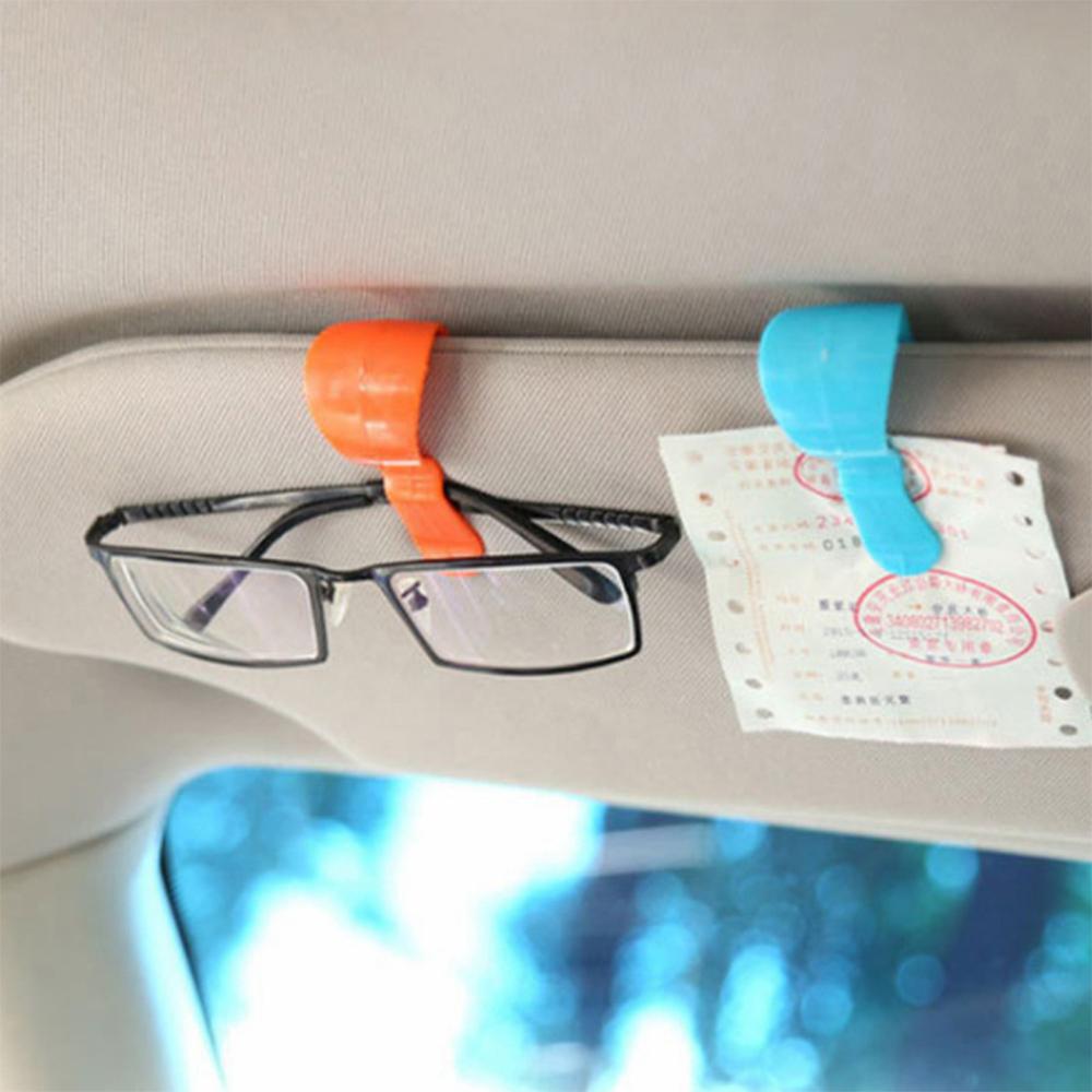 2 stk universal bil visir note clip conveniet bil visir solbriller briller kort pen holder papir billet klemme