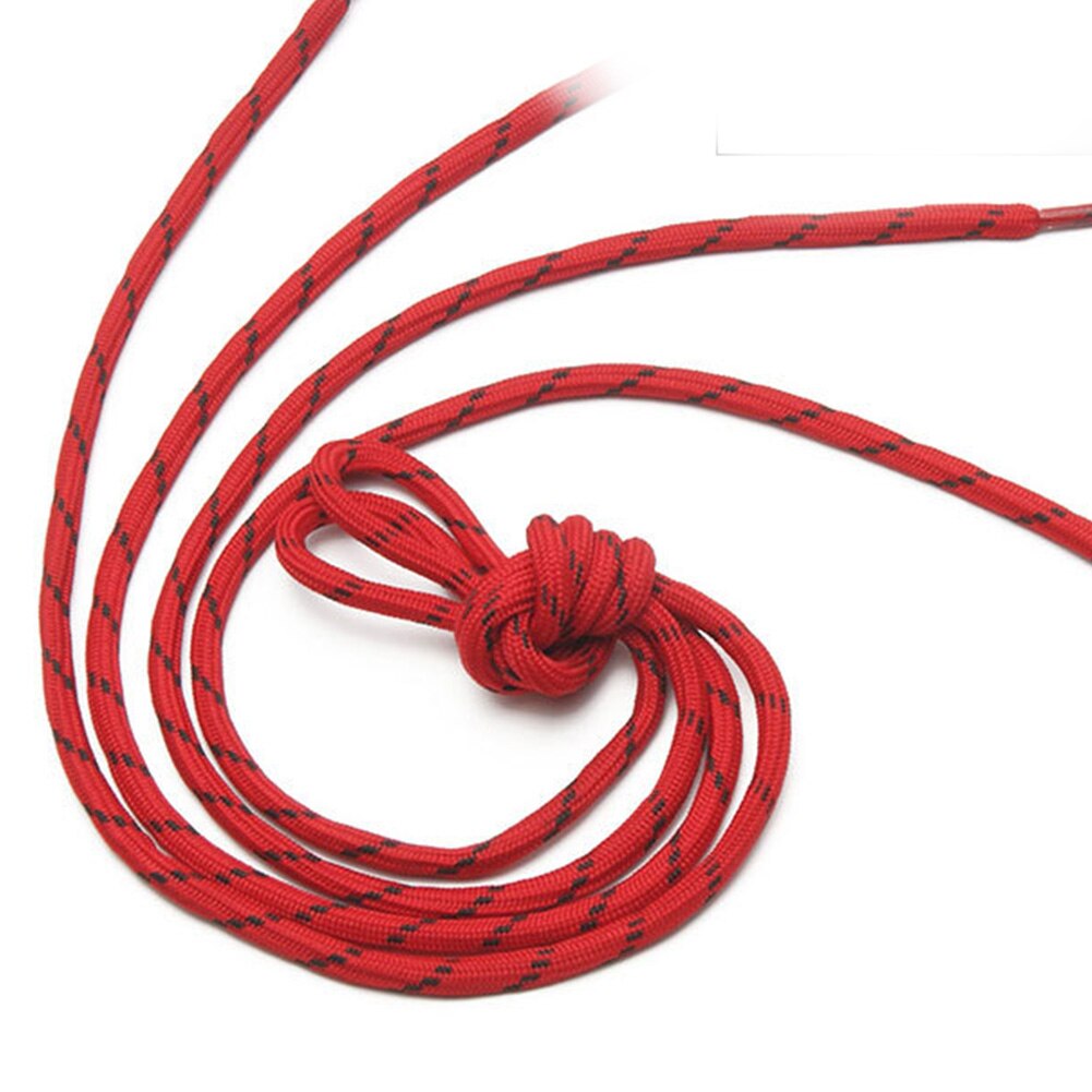 1Pair 110 cm Round Shoe Laces 9 Colors Casual Sneakers Shoelaces women Men Martin Boots Shoes Laces: Red