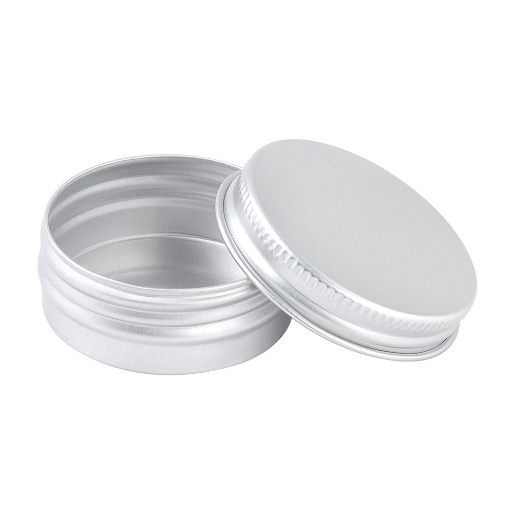10pcs 10g Refillable Container Aluminium Nail Art Cosmetic Pots Box Cream Storage Jar Tin Empty Round Can with Screw Inexpensive