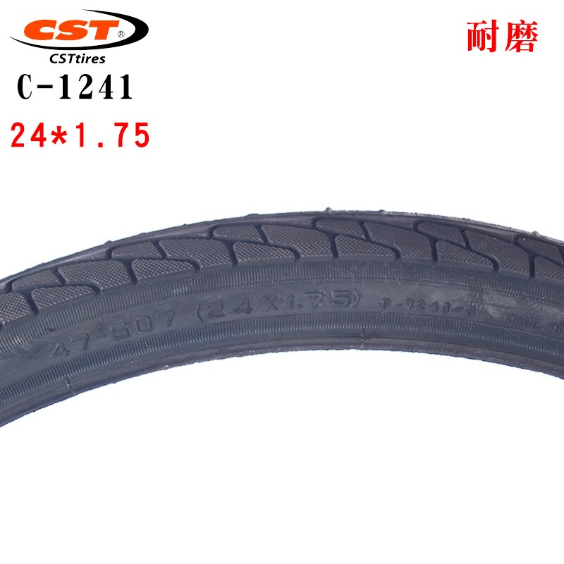 Cst C1241 Mountainbike Band 24Inch Fiets Accessoires Staaldraad 24*1.75 Slijtvaste Fietsband