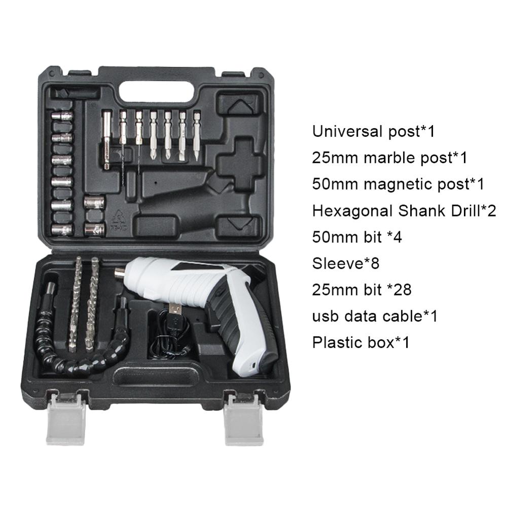 Mini USB Worx 4V Electrical Screwdriver Set WX240 Smart Cordless Electric Screwdrivers Rechargeable Handle with 26 Bit Set Drill