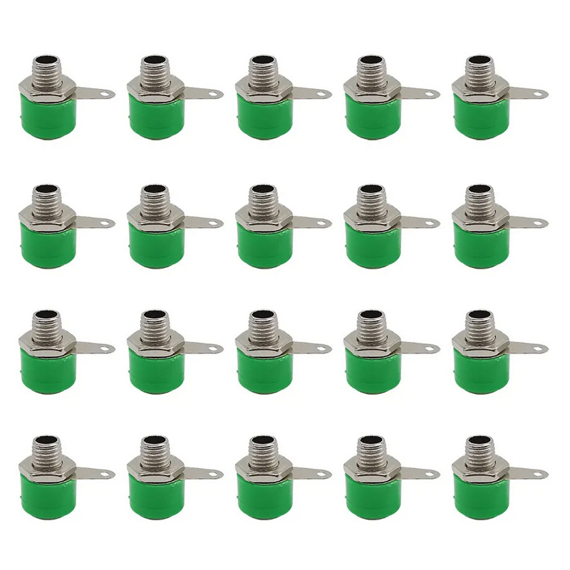 20 piezas conector hembra con conector Banana de 4mm, terminales de Panel de altavoz, adaptador de enchufe Banana en 5 colores: Lavanda