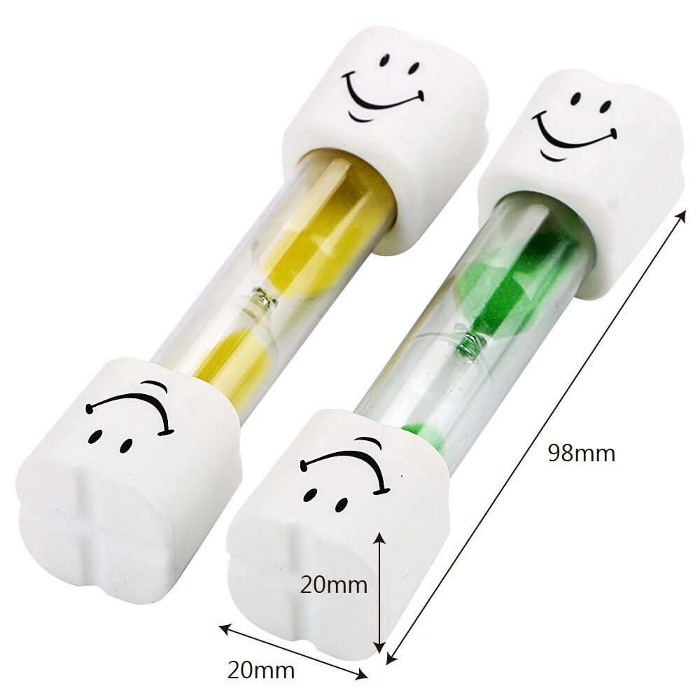 3 minutos relojes de arena casa DecorToothbrush temporizador para cepillarse los dientes de los niños cara sonriente de arena temporizador
