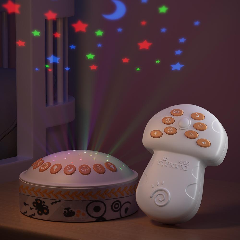 Tumama Nachtlampje Projector Kan Afstandsbediening Timer Auto-Shut Slaap Speelgoed Met Muziek Slaapkamer Slaap Decor Speelgoed Voor kinderen