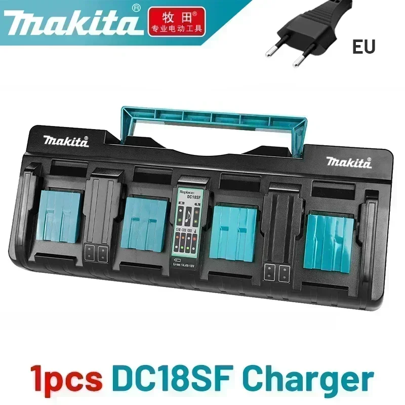 18v batterilader makita original,makita 18v 14.4v 10.8v 4 puertos lithium batteri hurtiglader ,18v makita batteri med lader