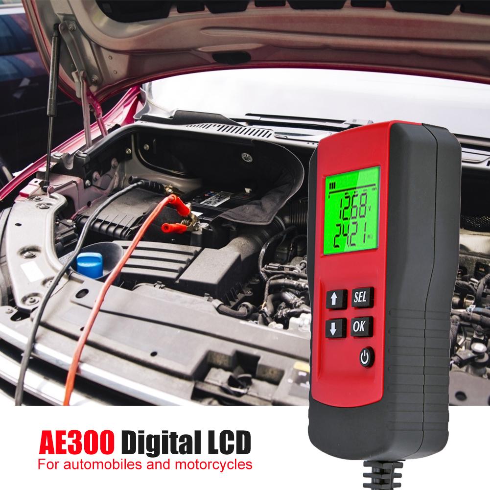 Digital LCD Car Motorcycle Battery Load Tester Analyzer Diagnostic Tool 12V LCD Motorcycle Car Battery Tester For Auto Car