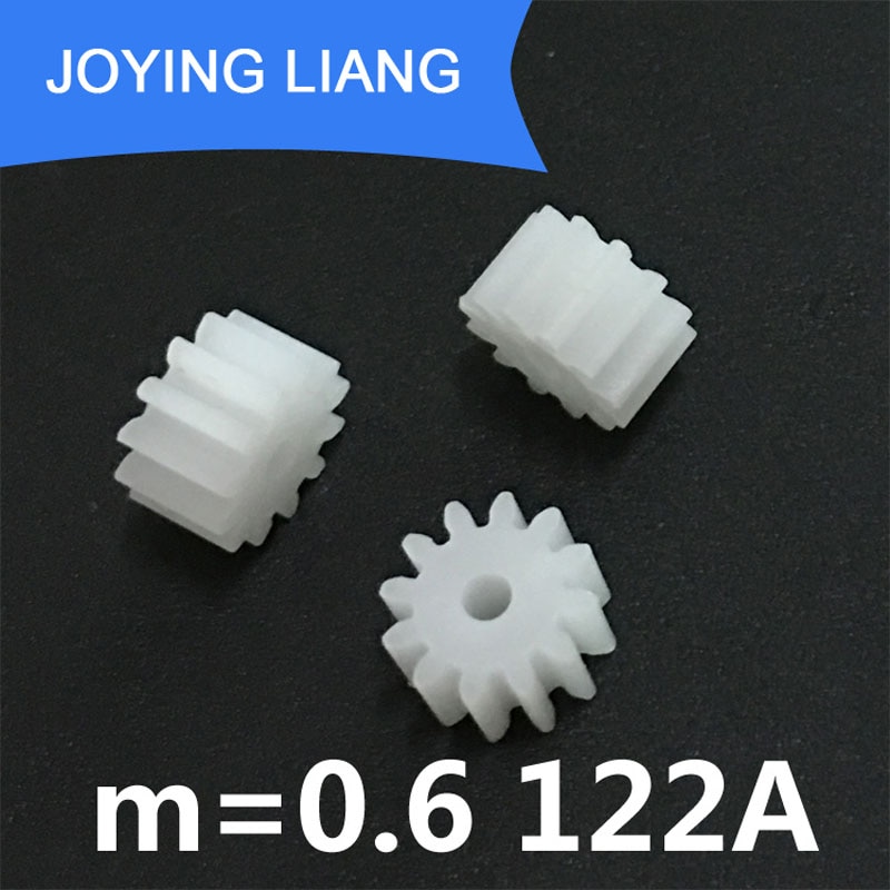 10 Uds la orden de la muestra de 0,6 M de engranajes de plástico 82A 92A-shoulder 102A 102.5A 122A 202.5A 20082B todos Modular M = 0,6 de