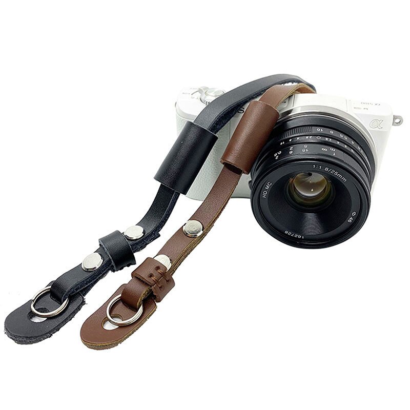 1Pc Pu Lederen Camera Strap Wrist Strap Hand Grip Touw Camera Pols Bandjes Wrist Band Lanyard Voor Digitale Camera riem Riem