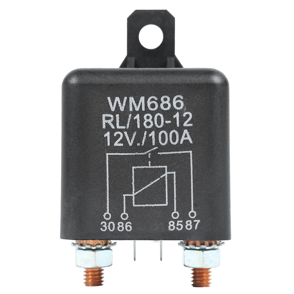Wm686 12v 100 amp split-opladnings-/spilrelæ bil varevogn båd plæneklipperstarterrelæ