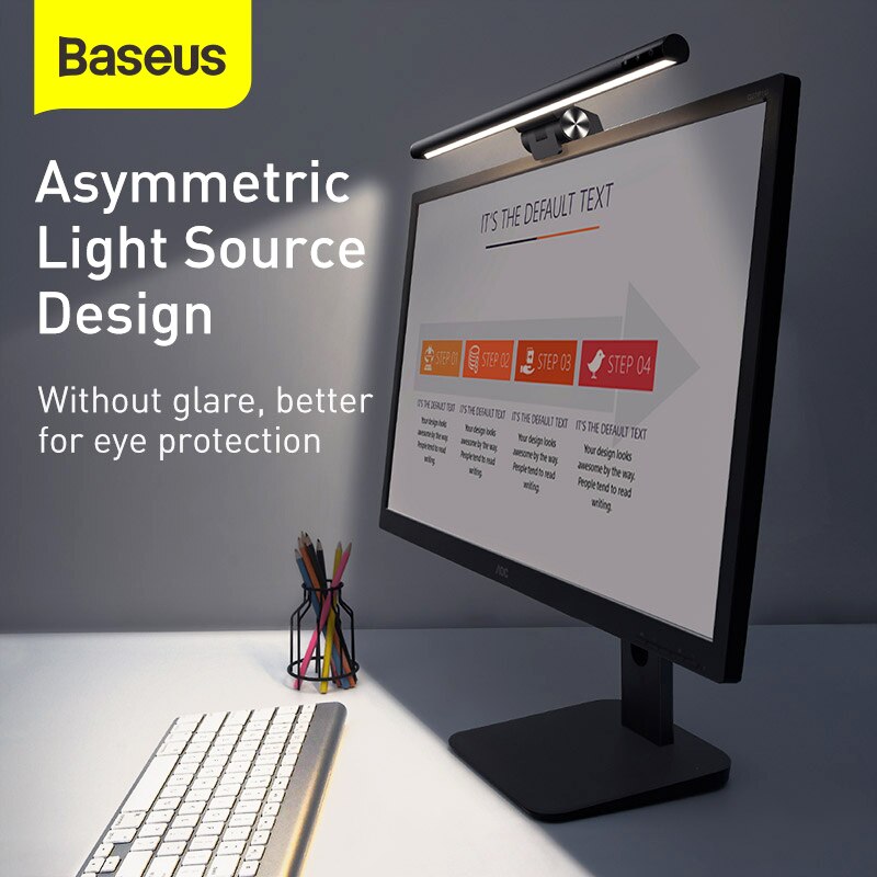 Baseus Traploos Dimmen Eye-Care Led Bureaulamp Voor Computer Pc Monitor Screen Bar Opknoping Licht Led Leeslamp Usb powered Lamp
