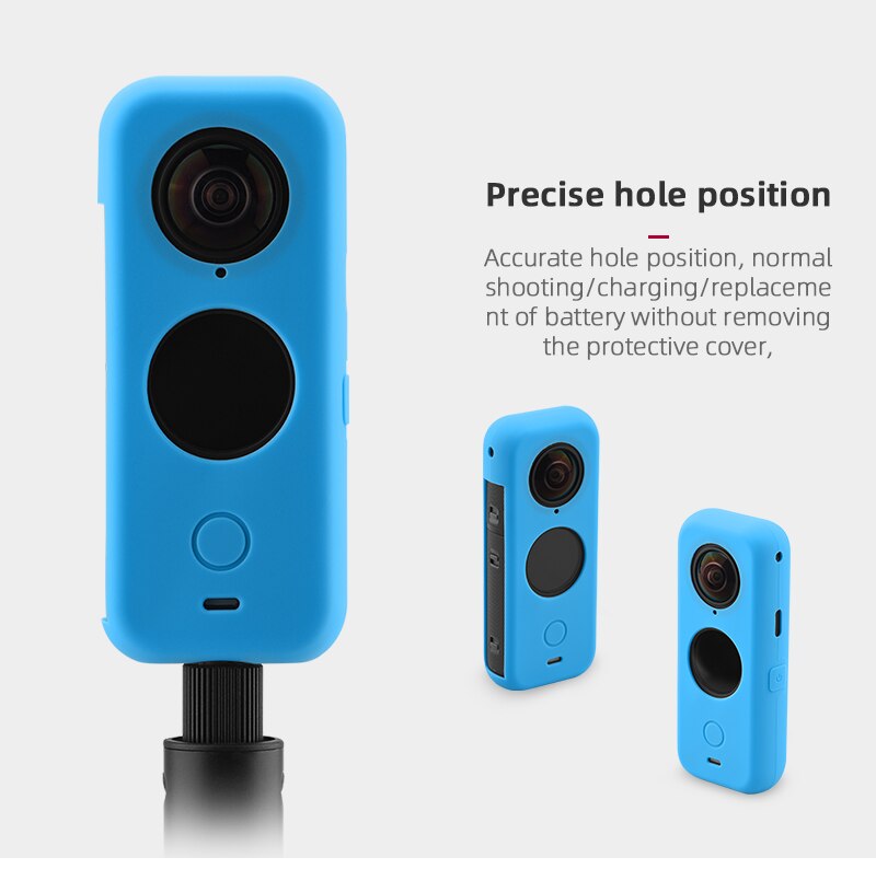 For Insta360 one x2 Silicone Cover Panoramic Camera Body Dustproof All-round Silicone Protective Cover