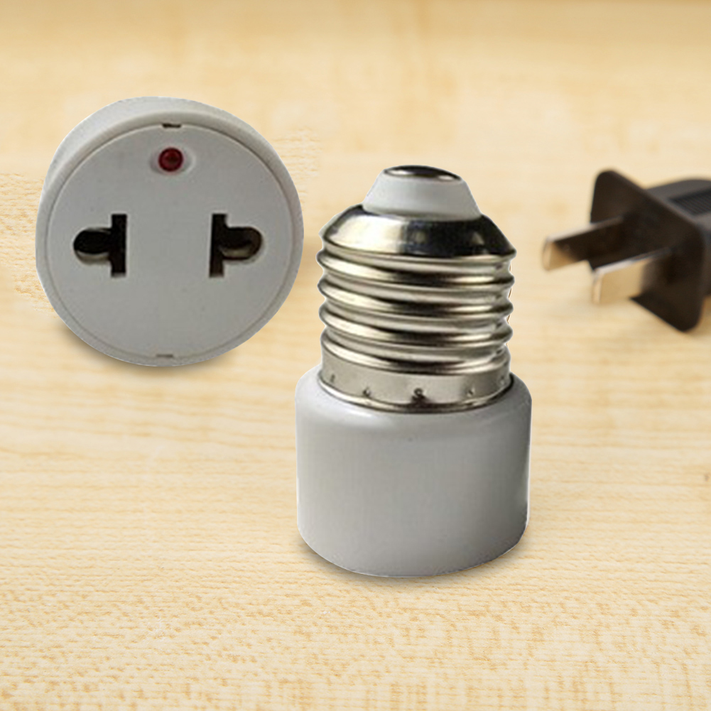 E26/e27 Lampen fassung Konverter flamm hemmender Lampen sockel Schrauben adapter eu/us Zinken Lampen fassung Steckdose passend für 2/3 Stift konvertieren