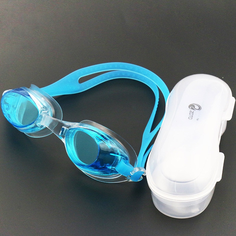 Høj børne anti fog svømmebriller uv farvet linse dykker svømmebriller hund 88