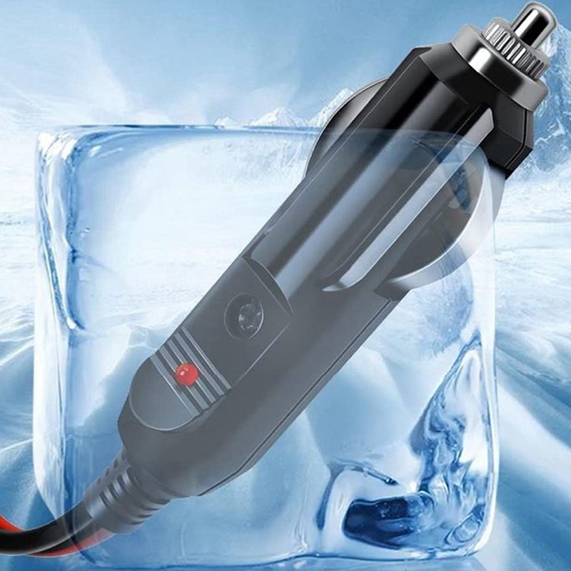 2 Pack 12V Fused Replacement Cigarette-Lighter Male Plug - Cigarette-Lighter Plug - 1FT 16AWG Extension Cable With Fuse