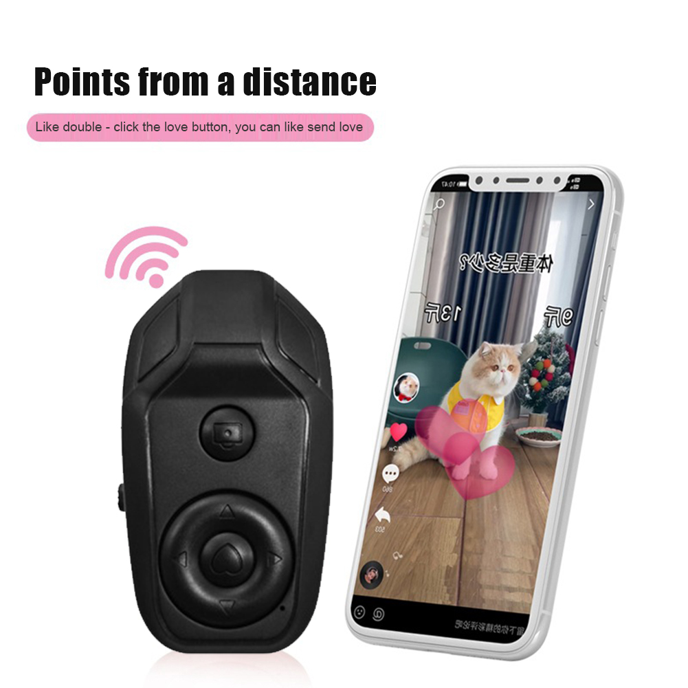 Mini Bluetooth-compatible Remote Control Smart Wireless Controller Self-Timer Camera Stick Shutter Release Selfie Video Button