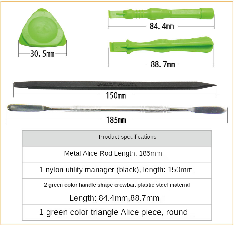 pro'scenetta 5 5 pezzi IPhone smontare attrezzo impostato per taccuino mobile telecamera manutenzione smontaggio strumenti