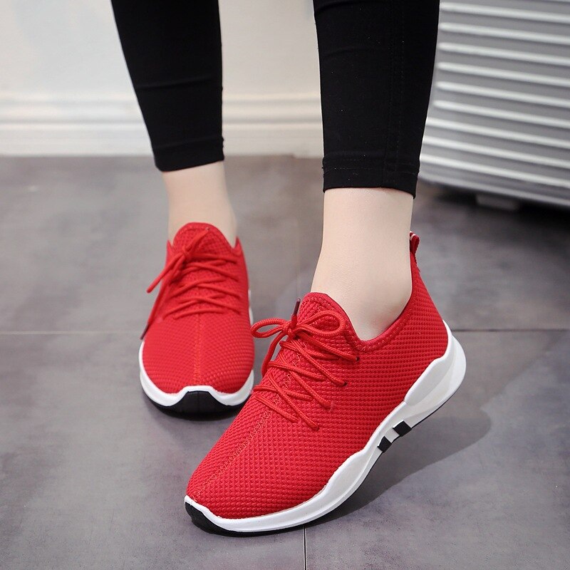 Tenis Feminino 2019 New Arrival kobiety buty do tenisa lekkie miękkie damskie buty sportowe kobieta stabilność Athletic czerwone trampki trenerzy: Czerwony / 9