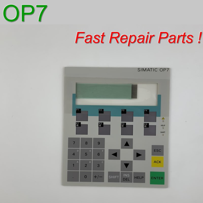 6AV3607-5BB00-0AG0 OP7 DP Membraan Toetsenbord voor SIMATIC HMI Panel reparatie ~ doen het zelf, in voorraad Hebben