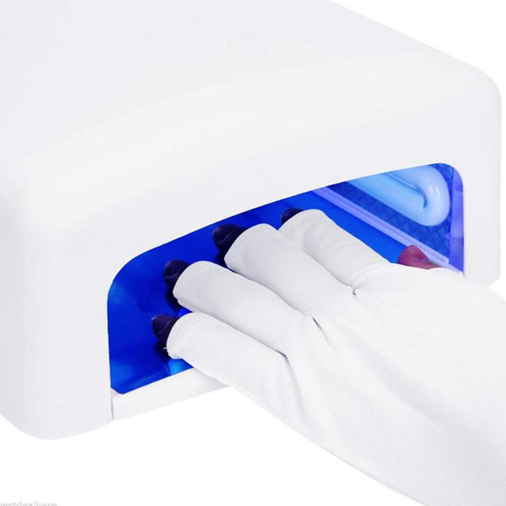 1 Paar Anti Uv Stralingsbescherming Handschoenen Uv Bescherming Handschoen Nail Art Gel Anti Uv Handschoen Uv Led Lamp Nagel droger Light Tool
