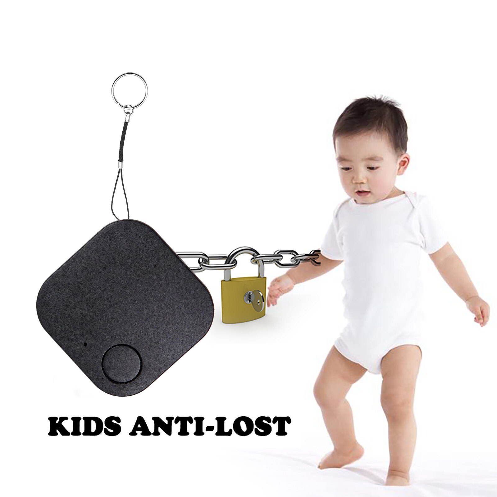Mini sporingsenhed kat hund kæledyr tracker placering vandtæt anti-tabt smart aktivitet trackers bluetooth nøgle finder gps locator