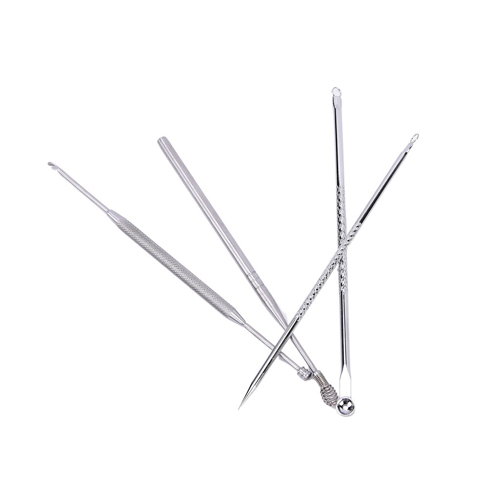 Set van 4 mee-eters, puistjes, comedonen en acne-verwijderaars + oorsmeerstaafjes