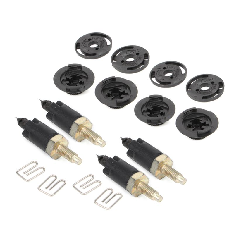 16 PCS HDI Engine Cover Clip Bolt Bonnet Hood Kit Fit For Peugeot Citroen C4 C5 E7CA