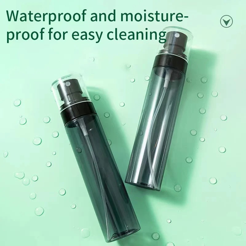 30 ml, 60 ml, 80 ml, 100 ml, schwarze Sprühflasche, feiner Nebel, Unterabfüllung, zerstäubte Reise, tragbare kleine Sprühflasche