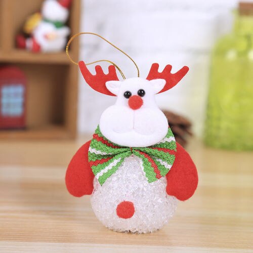 Christmas LED Snowman Light Home Ornaments Xmas Tree Hanging Decoration