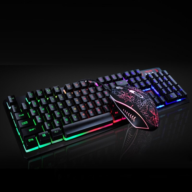 Mechanical Keyboard Wired Backlit Gaming Keyboard 104 Key Anti-ghosting Blue Red Brown Switch For Game Laptop PC