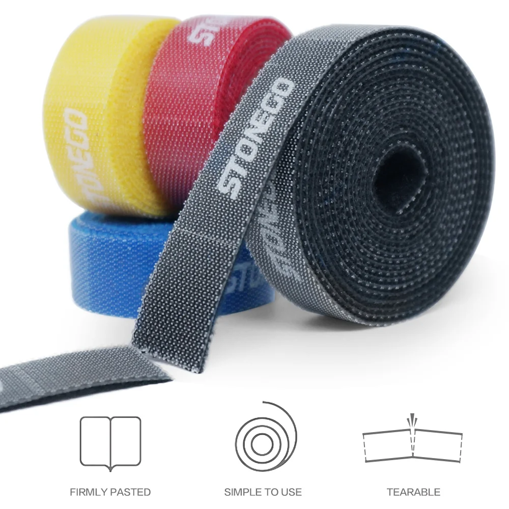 STONEGO Tearable Cable Organizer Ties Wire Holder for USB HDMI Earphone Cord Management Phone Accessories