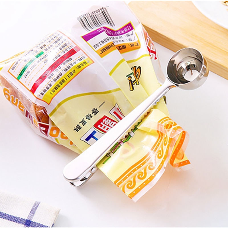 Kacuyelin metalpose klips kaffeske klips mad opbevaring taske klip taske klemme klips til mad køkken værktøj