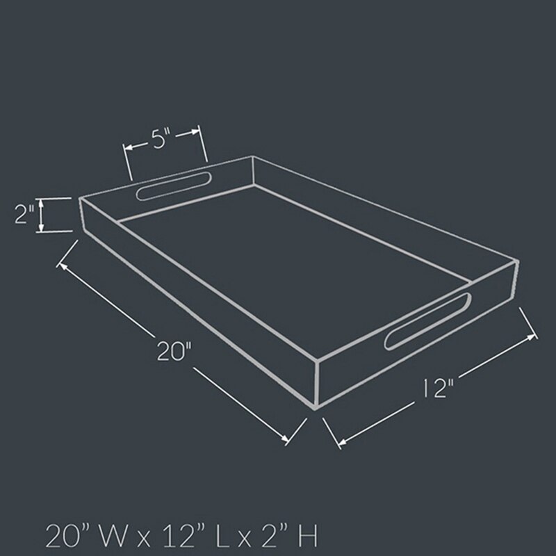 Dish Tray,Made From Acrylic For Coffee Table,Breakfast,Dish,Large Transparent