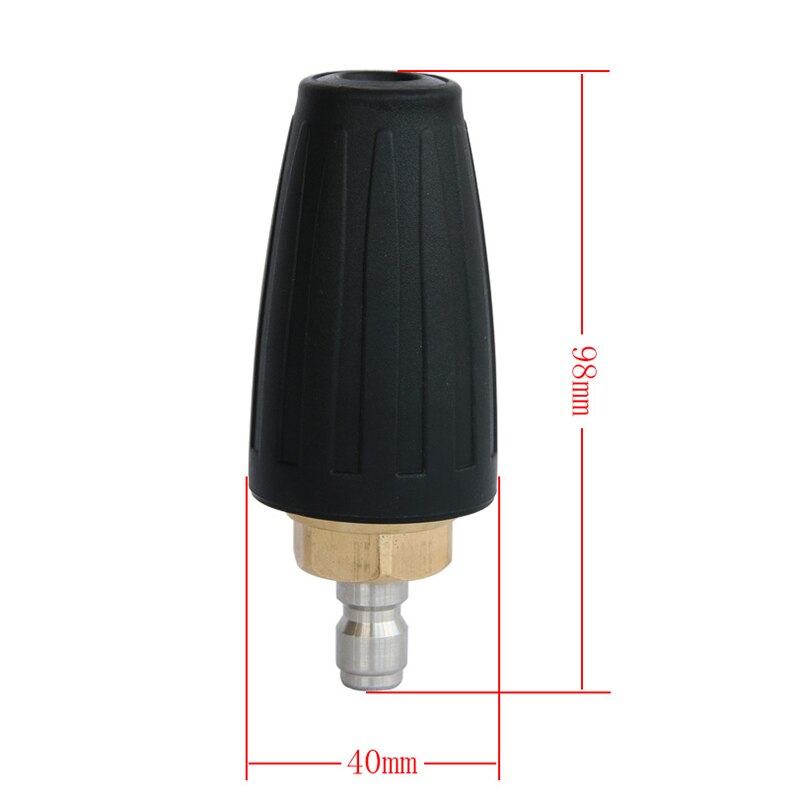 High-Pressure Rotating Nozzle Ceramic Core Lotus Nozzle Aluminum Shell Rotating Turbine Nozzle Washing Tools