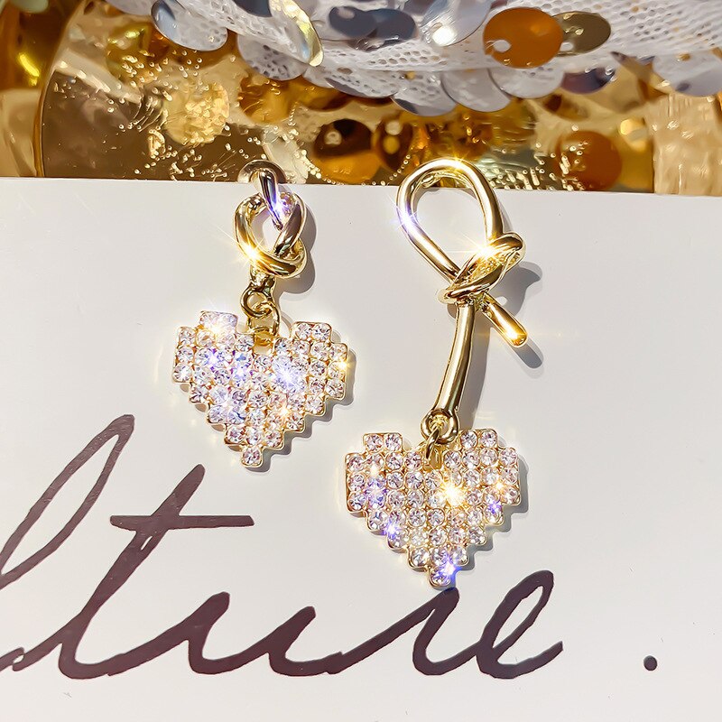Oorbellen asymmetrische in sieraden oorbellen in S925 naalden voor vrouwen luxe oorbellen voor party en wedding